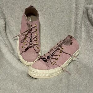 Scalloped Lavender Converse